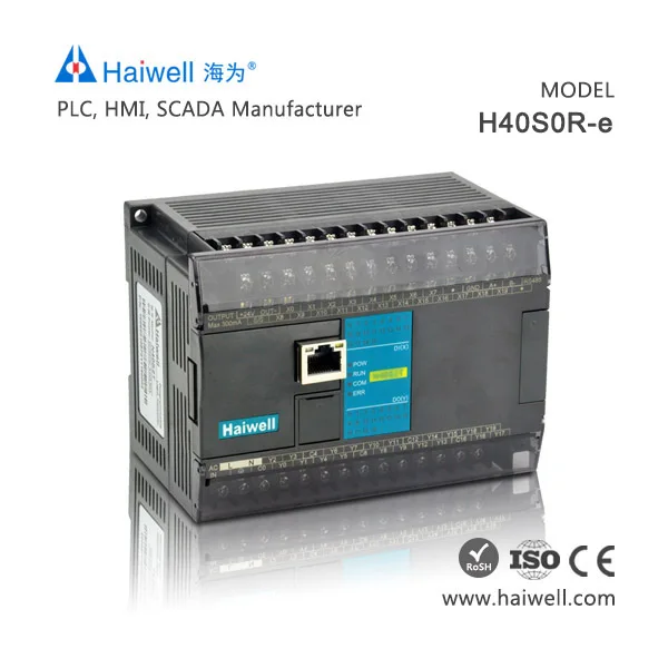 
New design Haiwell H40S0R-e low cost can ethernet plc motion controller chinese manufacturer software easy to use 