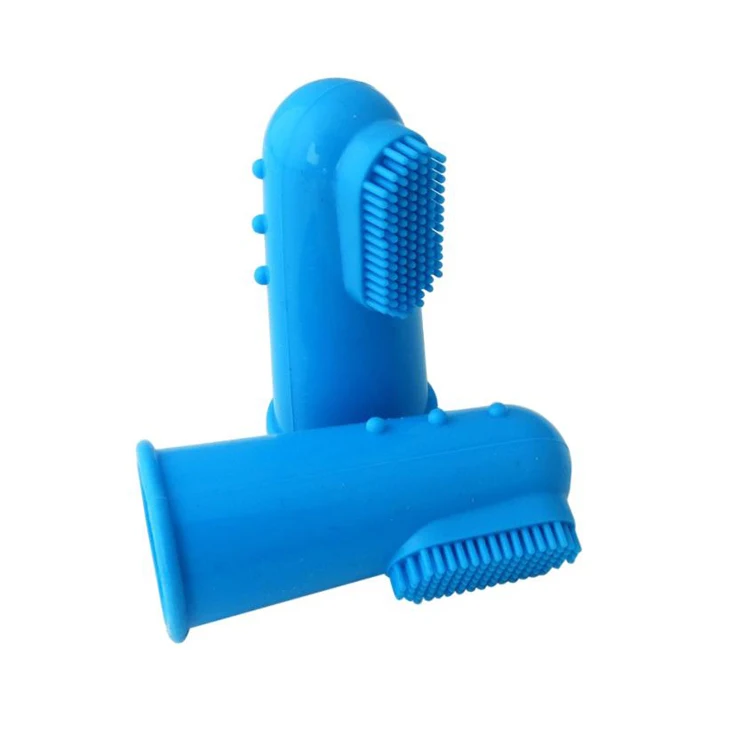 

2018 Soft Pet Dog finger toothbrushTeeth Care Dog Cat Cleaning Supplies, 8 colors availble