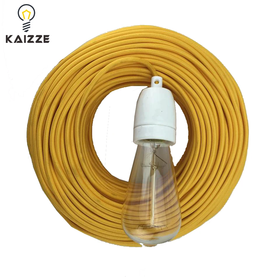 CE/RoHS certificate cotton fabric round Electrical wire/Power cable