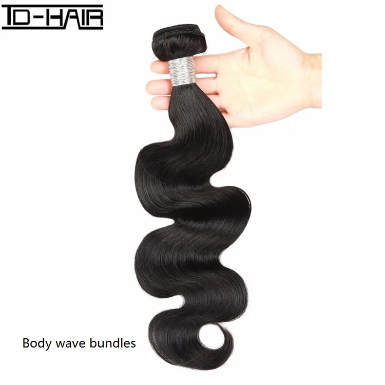 

TD-Hair same day shipping raw virgin brazilian Human Hair bundles cuticle align hair with top quality for wholesale, #1b natural black (can made any colors you want)