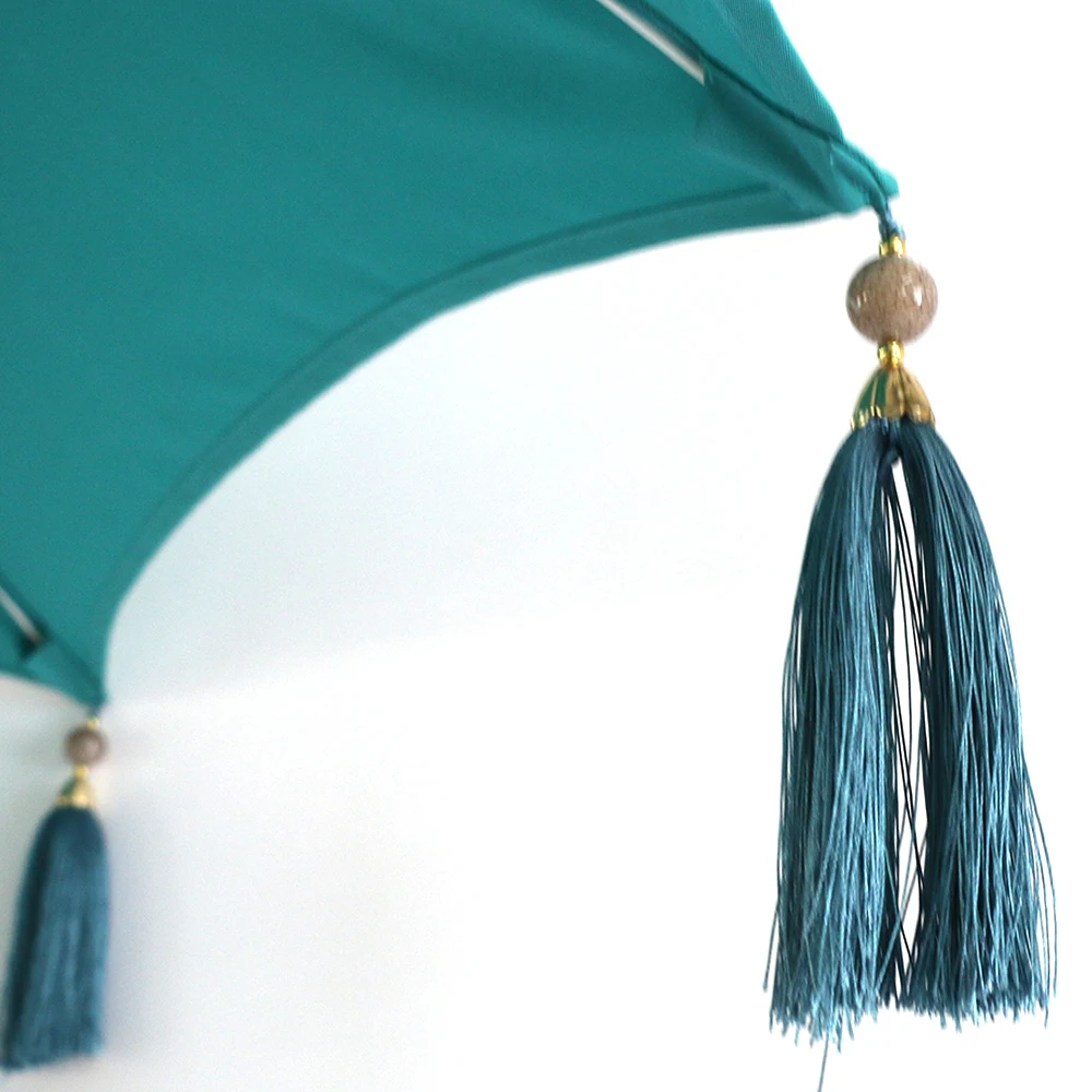 5.5ft High Grade Tassel Umbrella Suitable For Garden Balcony Patio