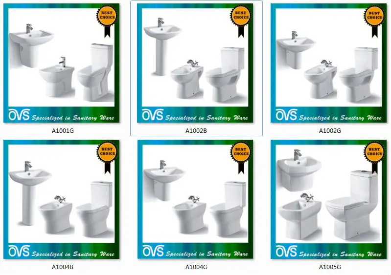 ovs ceramic bathroom best design toilet suites A1001B