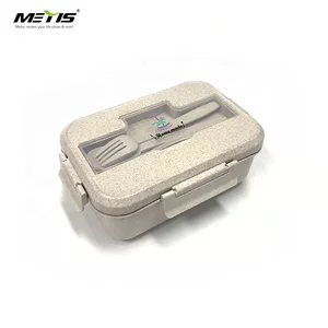 Image of Eco-Friendly Wheat Straw Food Containers kids Stocked Lunch Box For kitchen