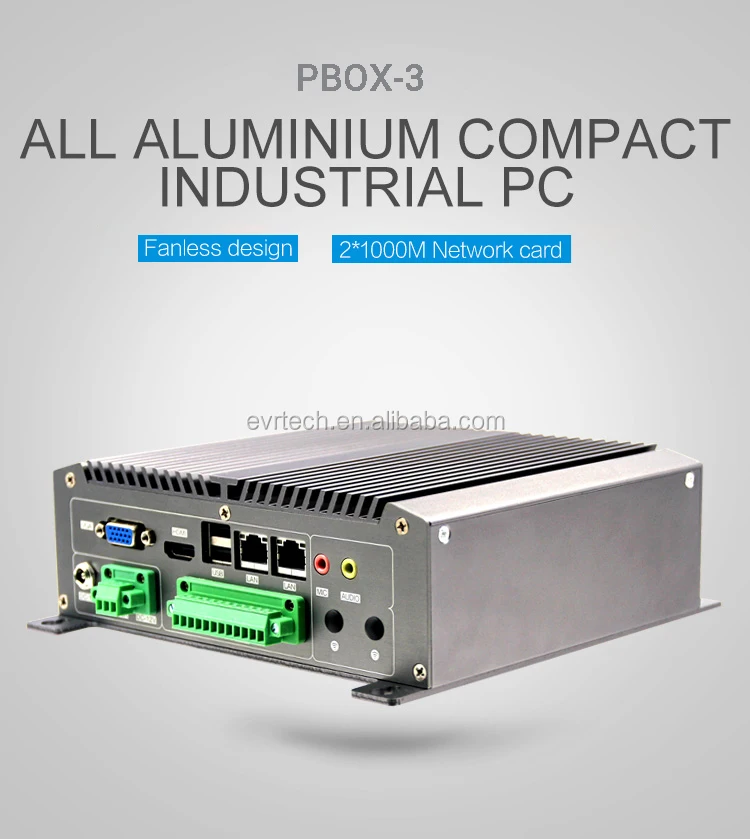 Industrial Fanless Rack Mount Computer With J1900 Cpu Support 6com For ...