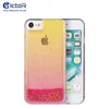 Gradient Color Glitter Quicksand Hard Mobile Phone Case for Apple iPhone 6 7 8 Compatible