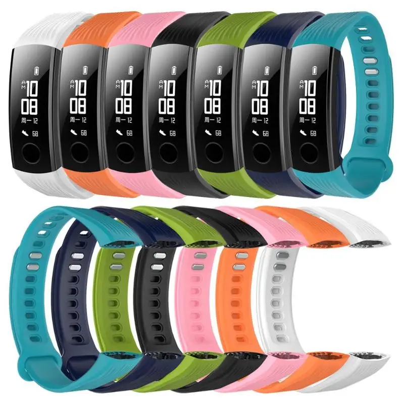 

1Pcs Colorful Silicone Wristwatch Band Bracelet Strap Replacement for Huawei Honor 3 Smart Bracelet