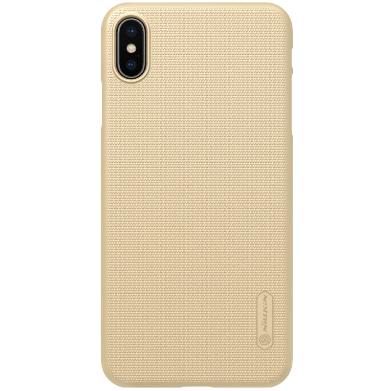 

Nillkin 2018 original Super Frosted Shield phone case all round protection cover shell for iphone Xs Max 6.5 inch, Black;gold