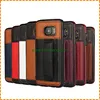For Samsung Galaxy Note 5 hand free football pattern card slots leather back cover case