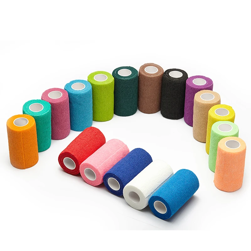 

Colored Non-woven Self Adhesive Cohesive Bandage Medical Elastic Bandage