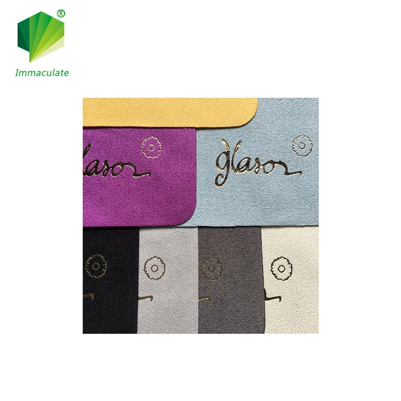 

Most popular suede antistatic microfiber for glasses micro fiber cleaning cloth, Color is customized