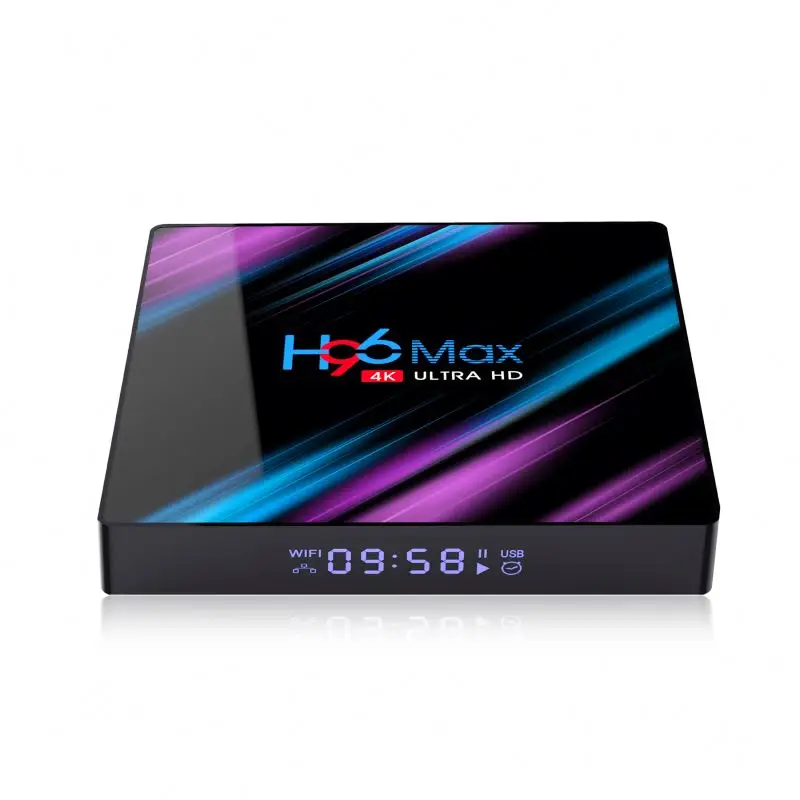 
Newest Original H96 Max 2GB 16GB/32GB Smart TV BOX Android 9.0 Rk3318 KD 17.3 5G Wifi 4K BT Media Player Set Top Box X96 