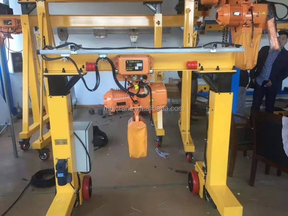 2 Ton Motor Driven Portable Gantry Crane Electric Travelling Mini
