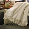 Super Soft Woven 100% Silk fringe blanket throw
