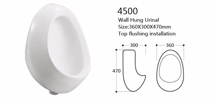 Wall Hung Ceramic Small Size Modern Urinal - Buy Urinal,Modern Urinal