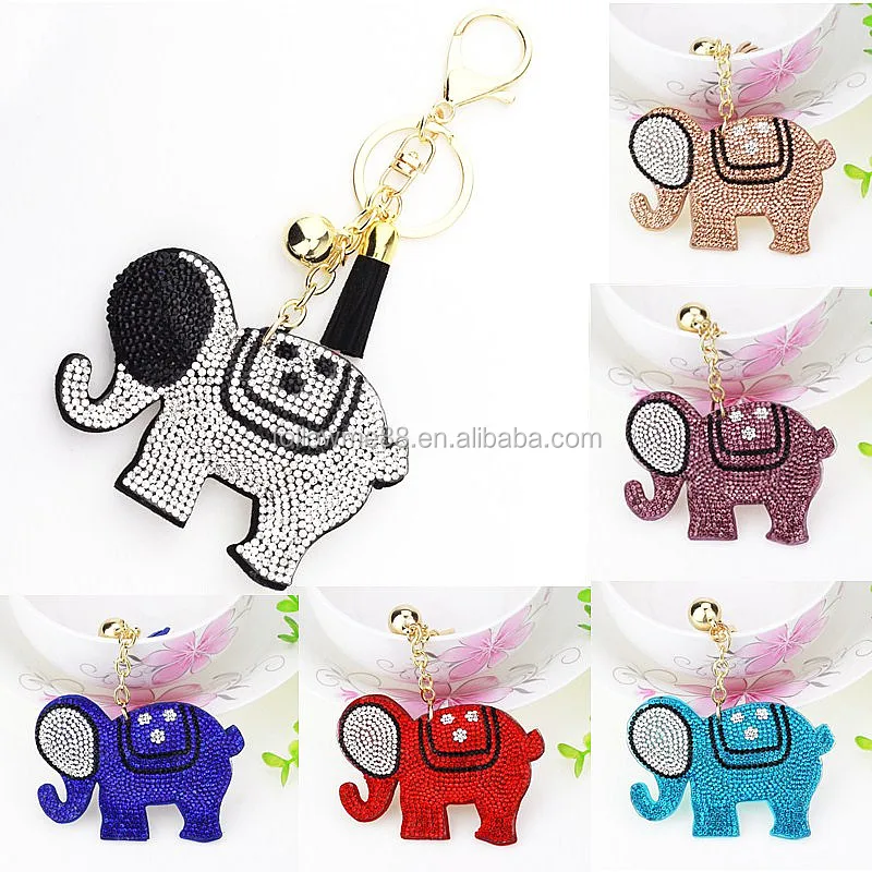 plush elephant keychain