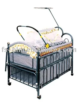 iron baby bed