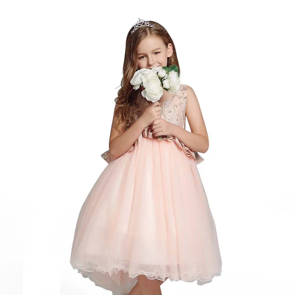 

Pink Prom 3D girl party dress of 9 years old Evening party & wedding