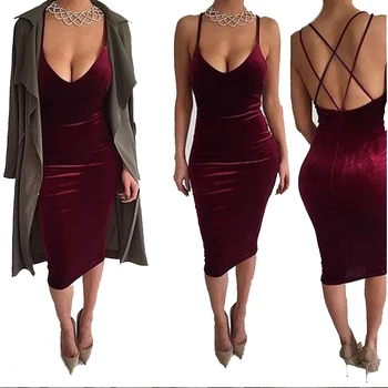 backless midi bodycon dress