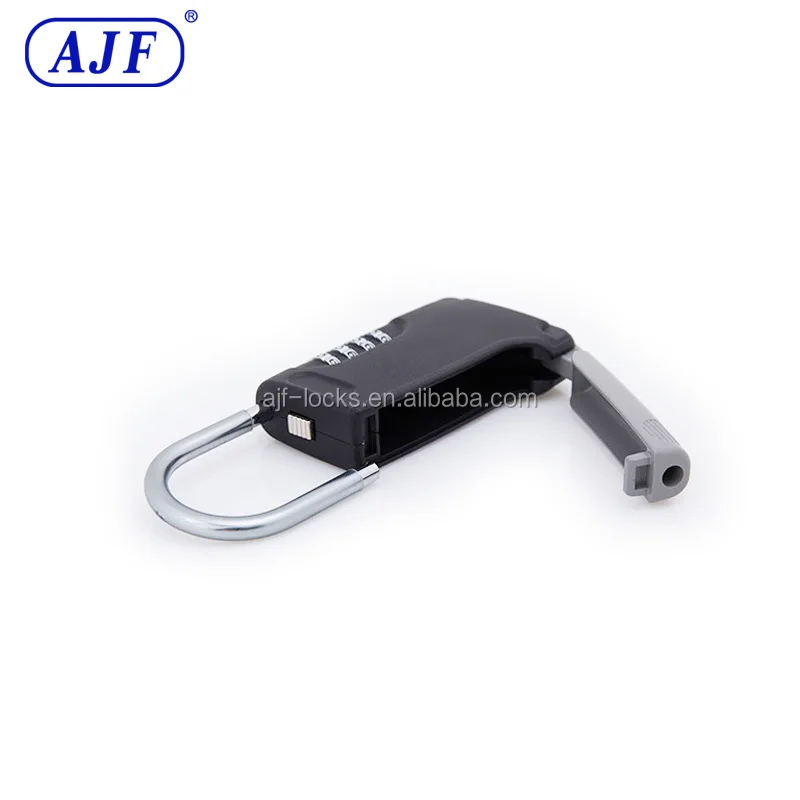 AJF Newest high quality 4-Digit Shackle Mounted Secure and Reliable Combination Key Storage Lock Box