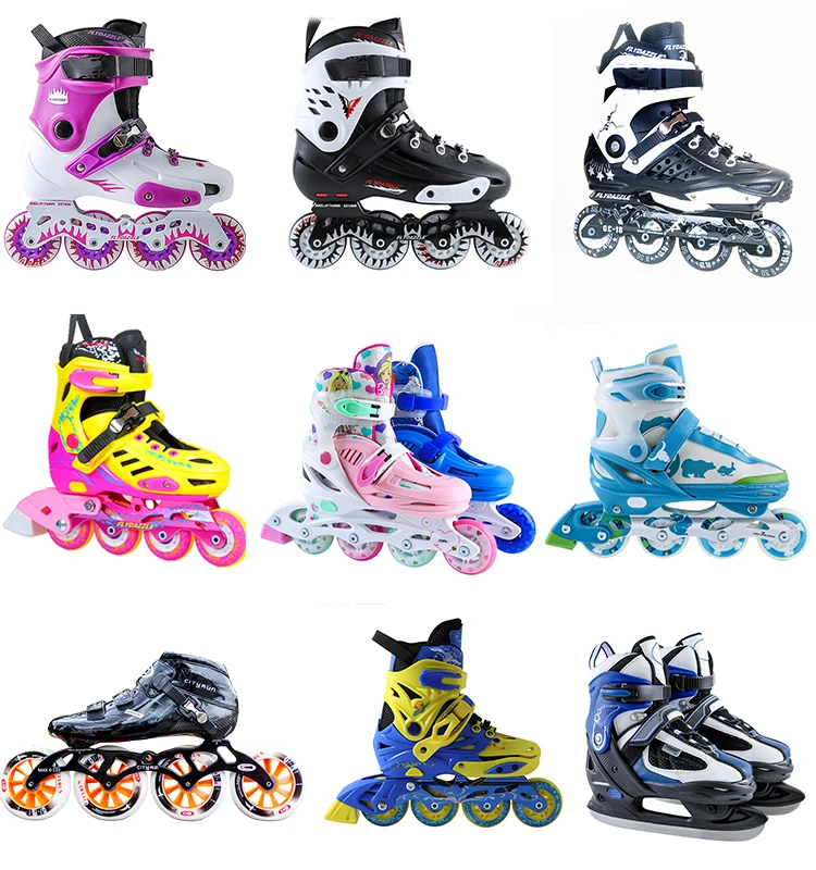 Factory Wholesale Hard Pp Plastic Boot Adjustable Slalom Inline Skates