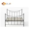 Square iron pipe twin size steel single bed frames