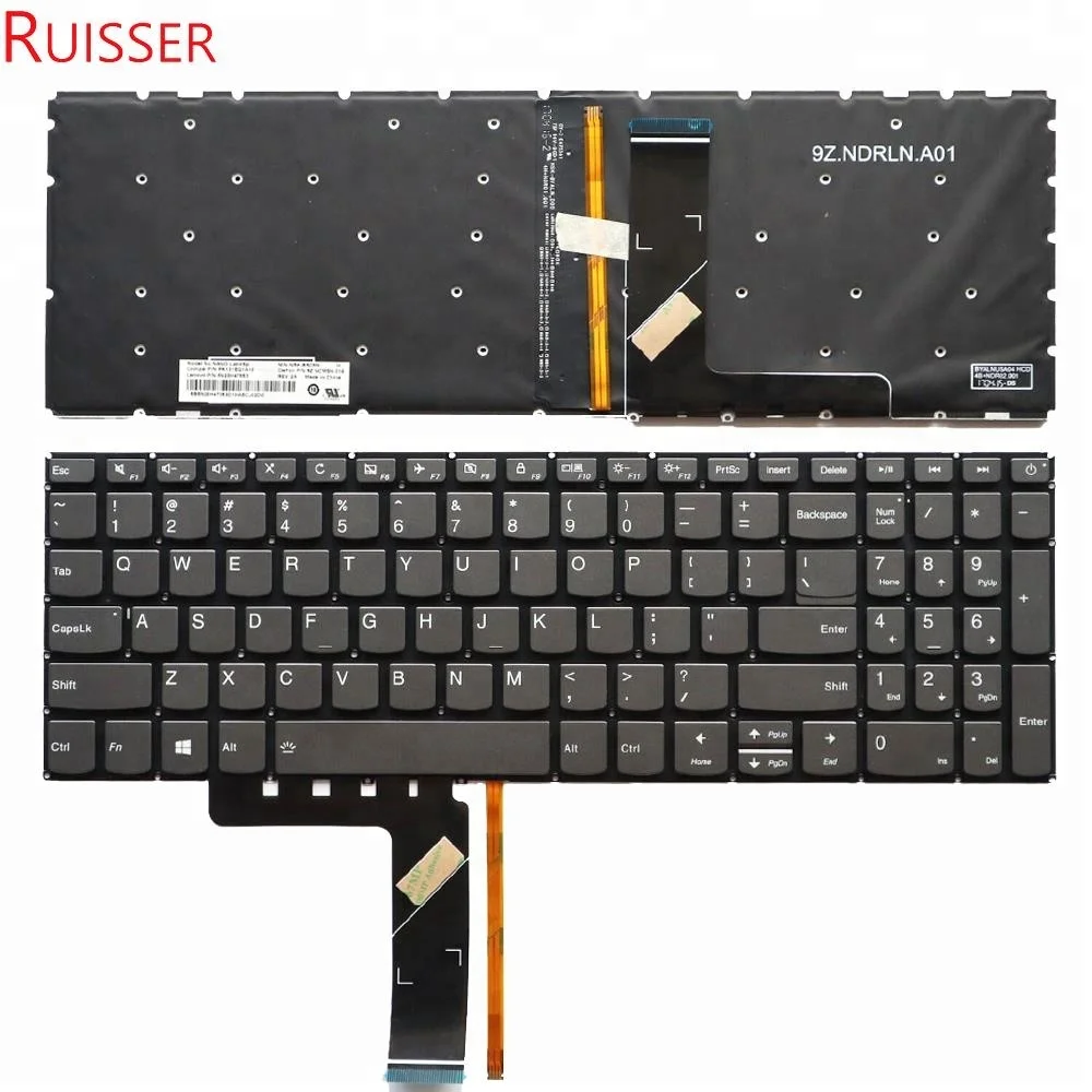

Laptop Keyboard For IBM Lenovo Ideapad 520-15IKB 5000 Keyboard for Lenovo 320-15 320S-15ABR English Keyboard, Dark grey