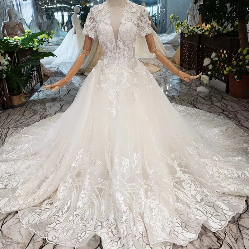 

Jancember HTL253 lace crystal simple satin chinese traditional a line elegant wedding gown, N/a