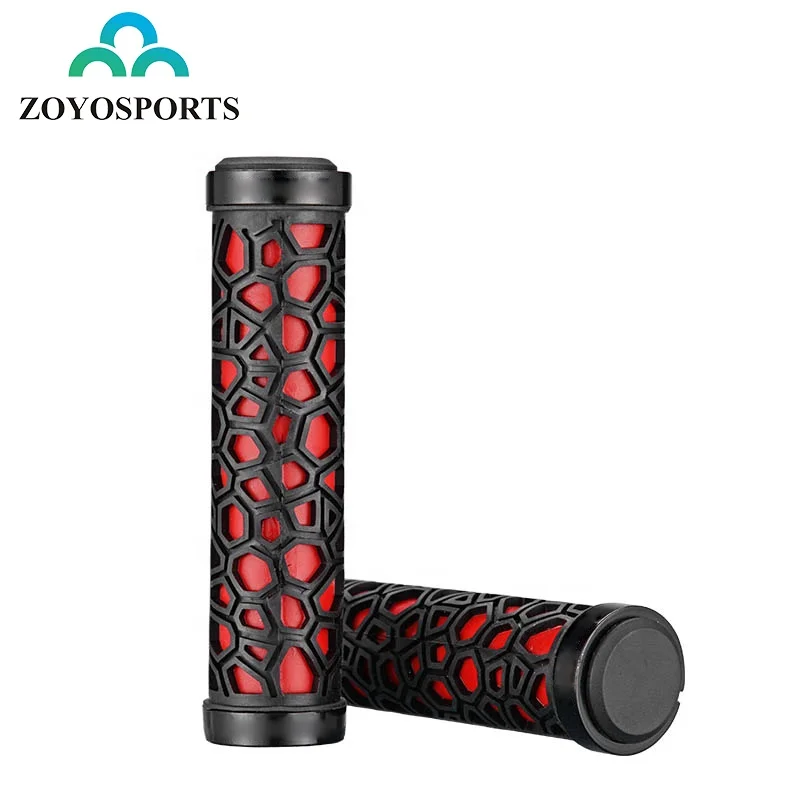 

ZOYOSPORTS Cycling Grips MTB Mountain Bike Bicycle Handlebar comfortable Soft Grips with Full Rubber Cycle Parts, Red/green/blue/pinkor as your request