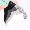 Winter Original Design Women's Sequin socks handmade sequins solid color socks for Female black gray white
