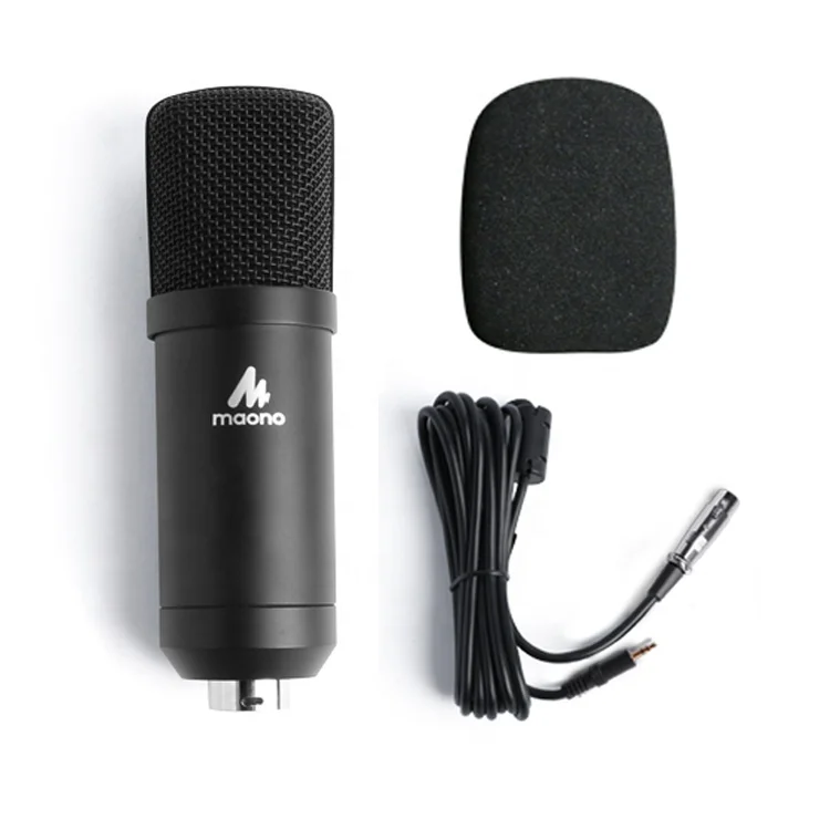 

Free Shipping New Cardioid for vocal desktop condenser microphone, Black;silver