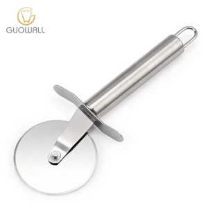 Image of Professional Grade Stainless Steel Wheel Eco-Friendly Kitchen Metal With Sharp Angled Promotional Pizza Cutter