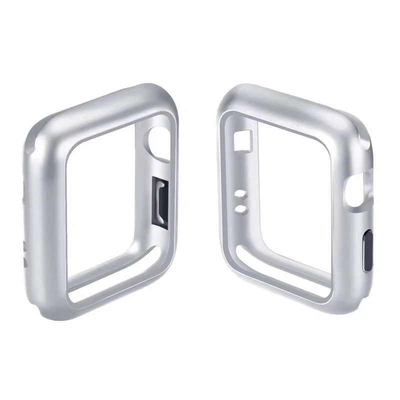 Metal frame 6D glass flip cover dropMagnetic Watch case For Apple Watch 38 40 42 44 bumper case