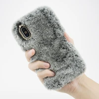 

Cute Girly Soft Warm Fur Phone Case for iPhone 7 8 X XS Max 11 Cover Case Fluffy