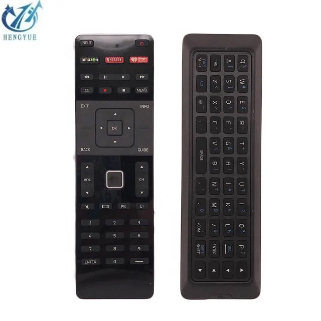 

Stock High Quality Smart TV Remote Control XRT500 LED with QWERTY keyboard backlight hot sale, Black