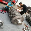 Automatic waste truck tire crusher strip cutter steel wire separator with certification