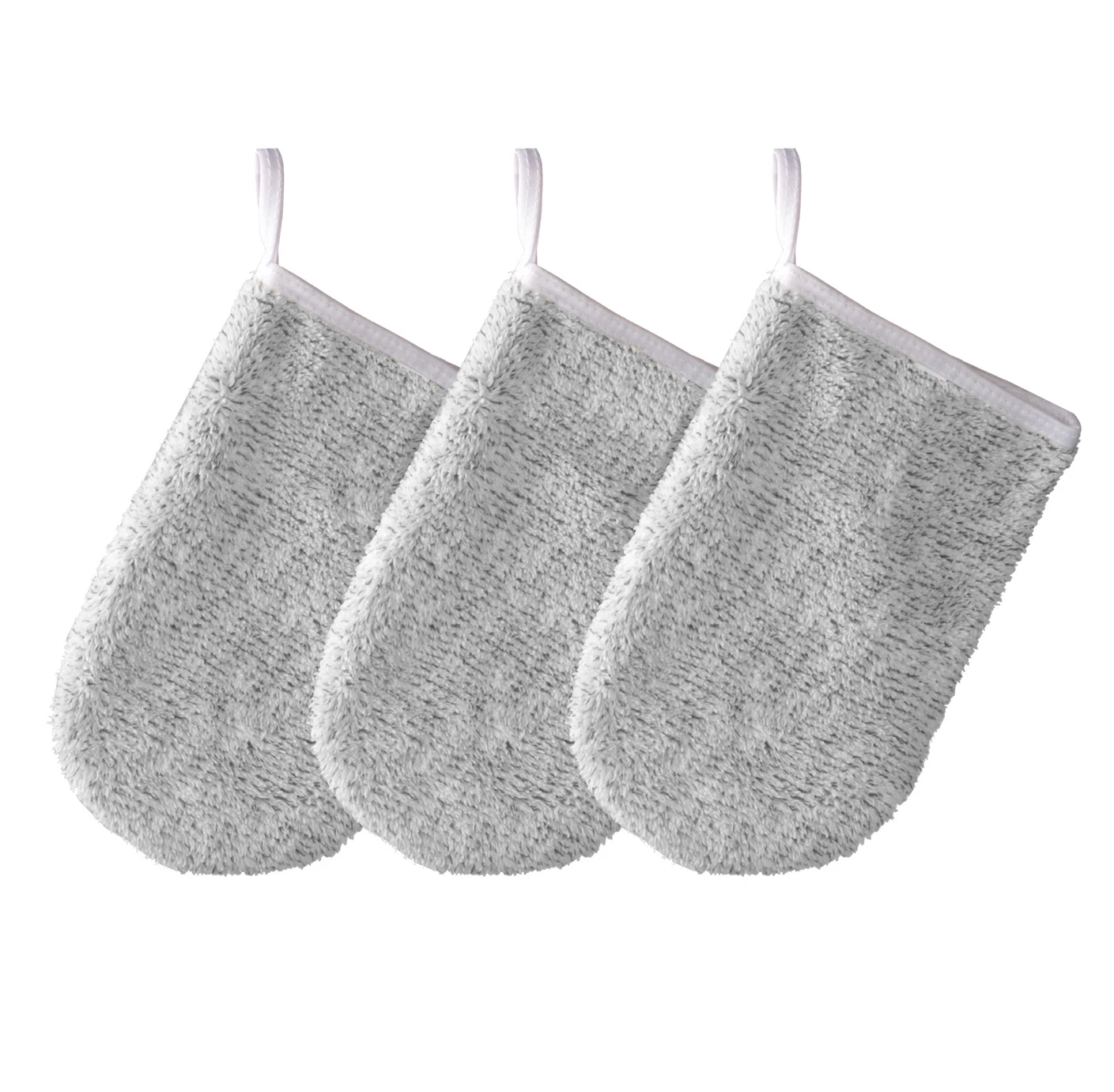 

Sunland Reusable Oil Free Makeup Remover Bamboo Glove, Light grey