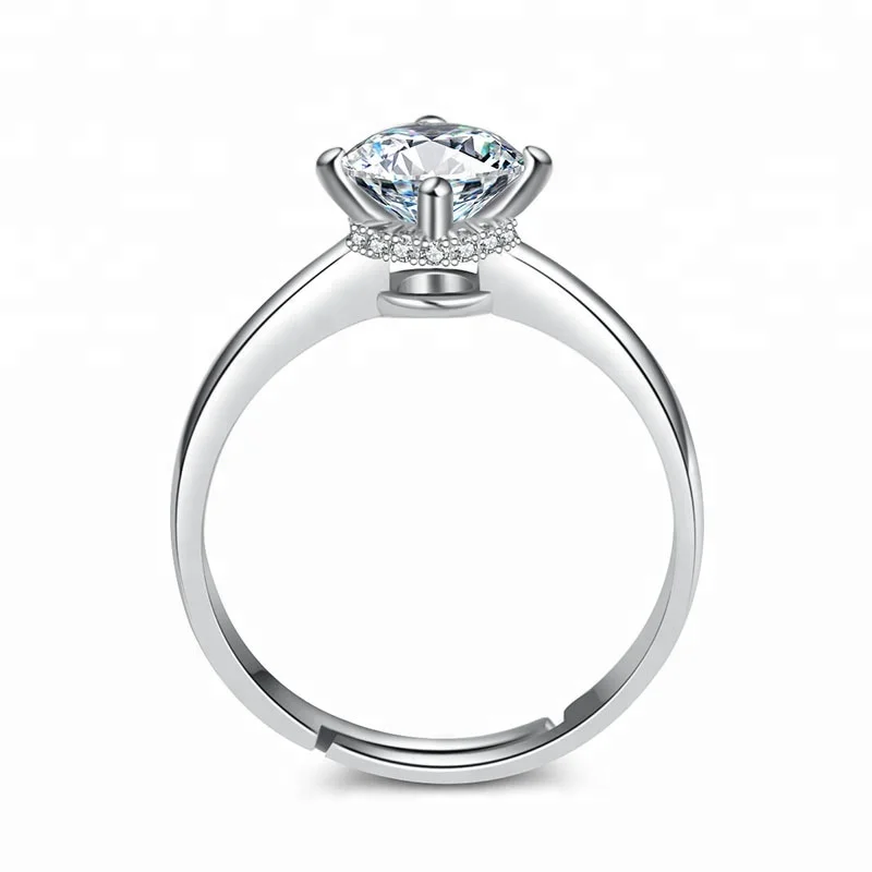 

Wedding Diamond Ring Jewelry 925 Silver China CZ Rings, White