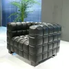Replica Josef Hoffmann PU Leather Relax Kubus Sofa