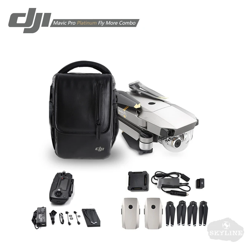 DJI Mavic Pro Platinum Fly More Combo with 4K HD Video Recording 30mins Flight time 7km Remote Control dji mavic pro drone