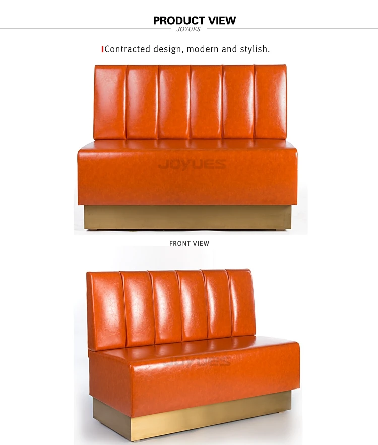 red leather booth