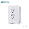 Duplex surge protector usb power wall tap outlet plugs with 3.6A usb Panama type socket