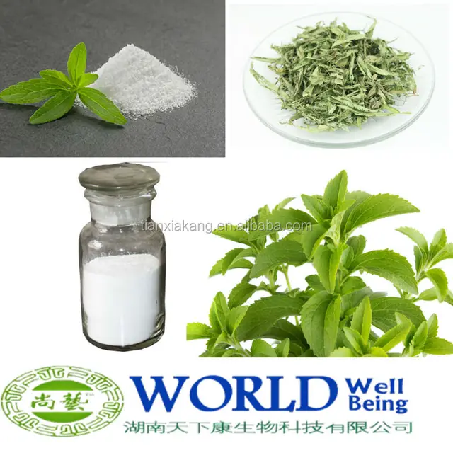 100% natural pure stevia leaf extract 95% stevioside powder