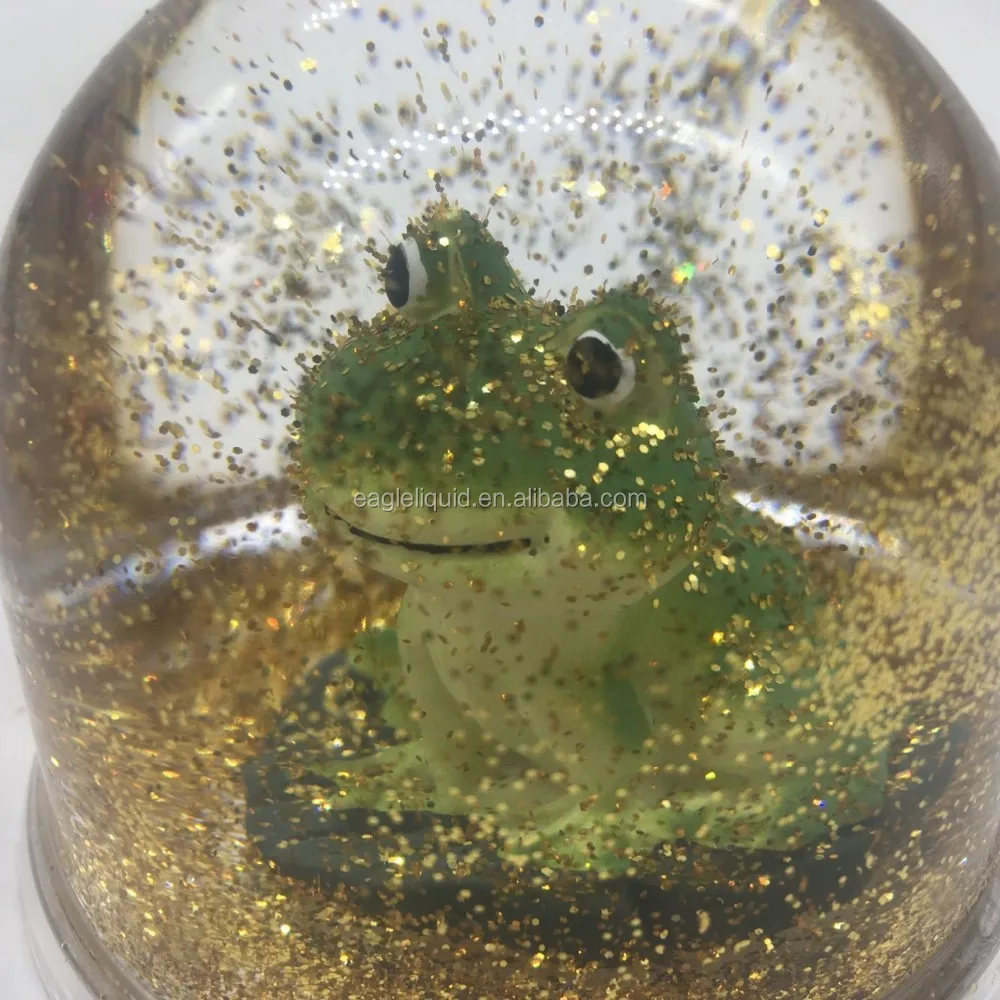 Custom Inner Resin Figure Water Snow Ball Acrylic Snow Dome Plastic