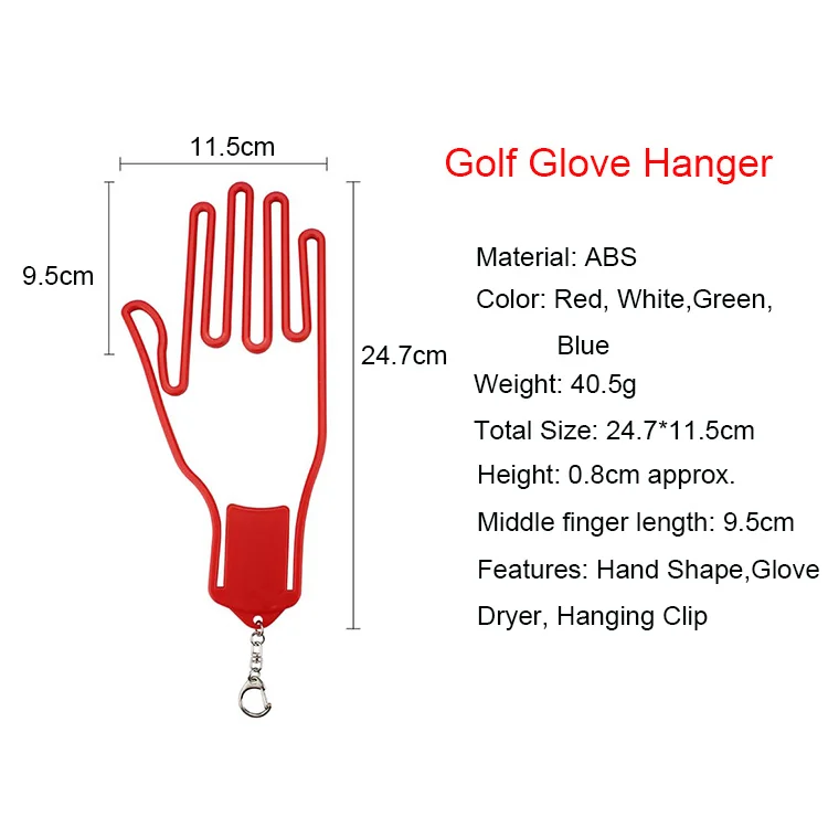 Multicolor Outdoor Sport Golf Glove Dryer Golf Glove Plastic Hanger
