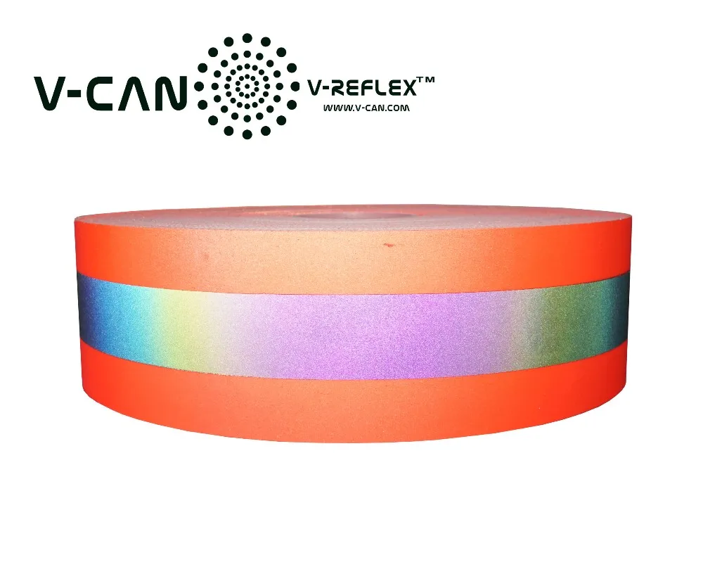 Iridescent Reflective Tape For Sewing On Safety Garments,Rthw885500