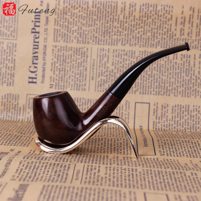 

420 Futeng Hot Sale Ebony Wood Portable Free Smoke Tobacco Pipe Crack Pipe Smoking