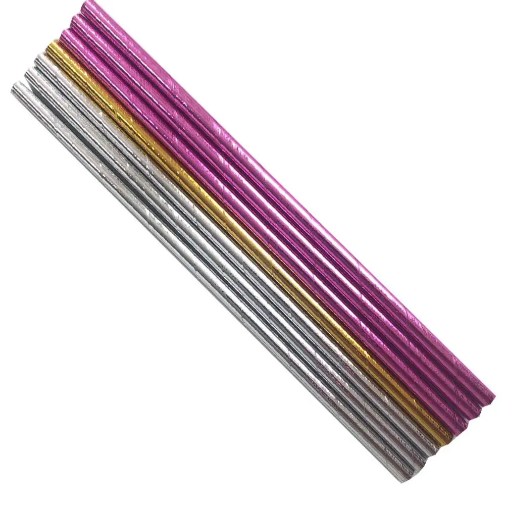 

Decorating Decorative Decoupage Paper Straw for Party&Bar, 1~6colors