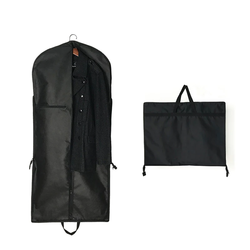 

Manufacturer custom mens travel foldable garment suit protector bag for clothes, Black or customized