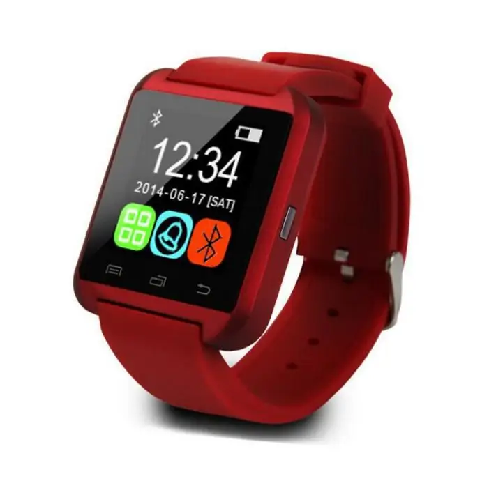 

Online shopping U8 smart wrist watch sport Android smartwatch, White/black/red