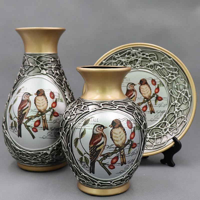 Wholesale European Classic Ceramic Flower Vase Set For Home Decor